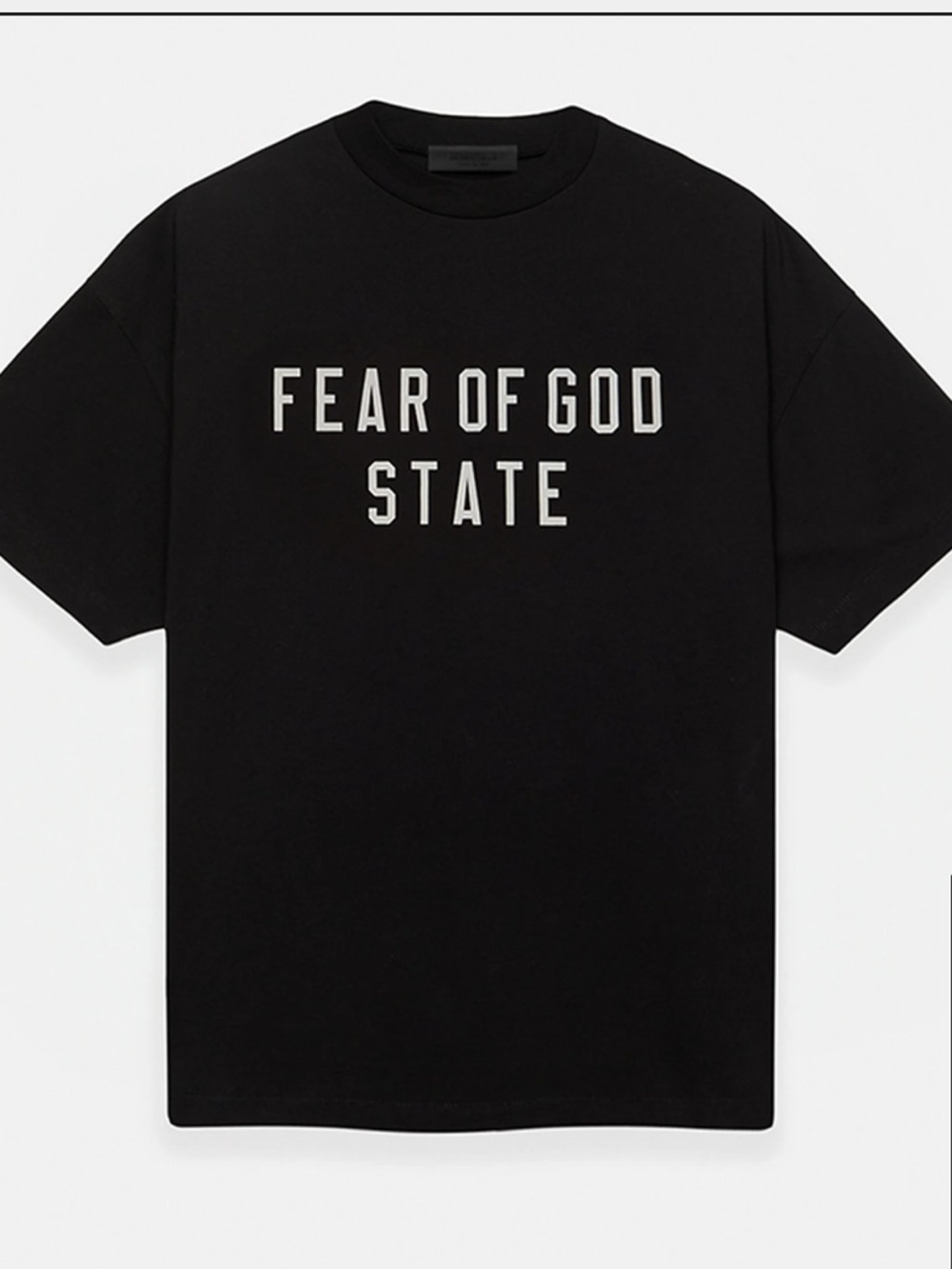 Fear of God ESSENTIALS Black Heavy T-Shirt Size L - Fits like a XXL